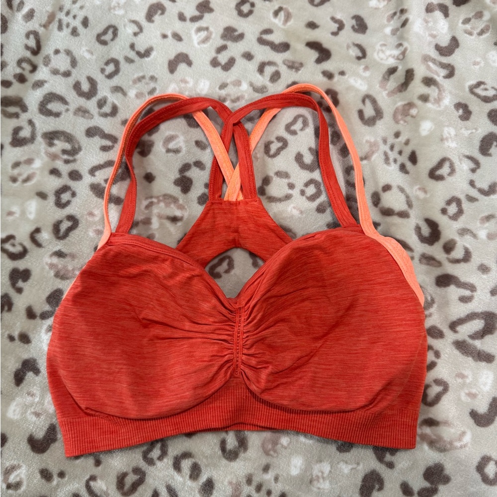 Women's Orange Sports Bra